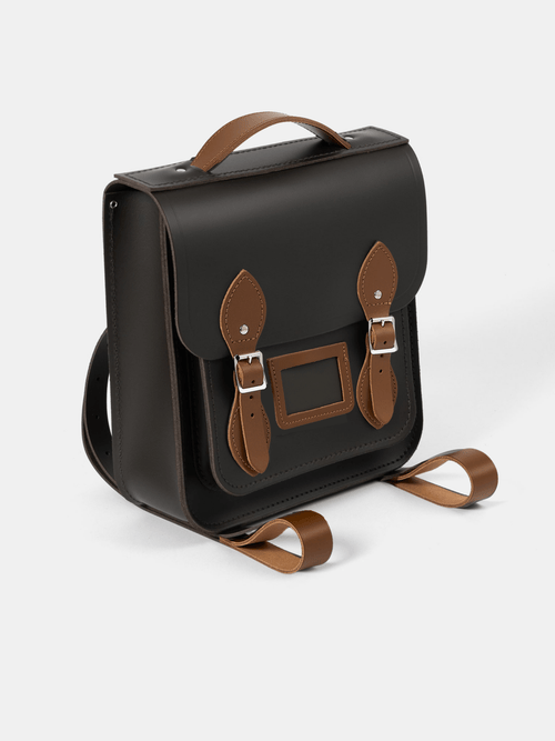 The Small Portrait Backpack - Dark Brown & Vintage - The Cambridge Satchel Company EU Store