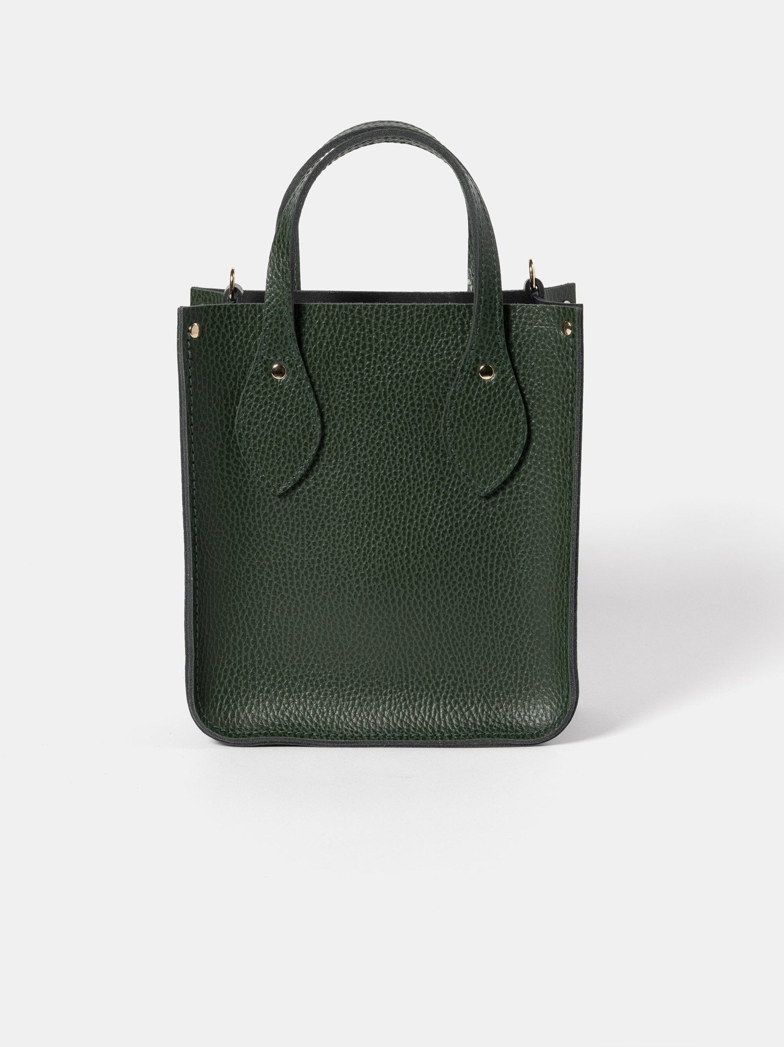 The Mini Tote - Racing Green Celtic Grain - Cambridge Satchel