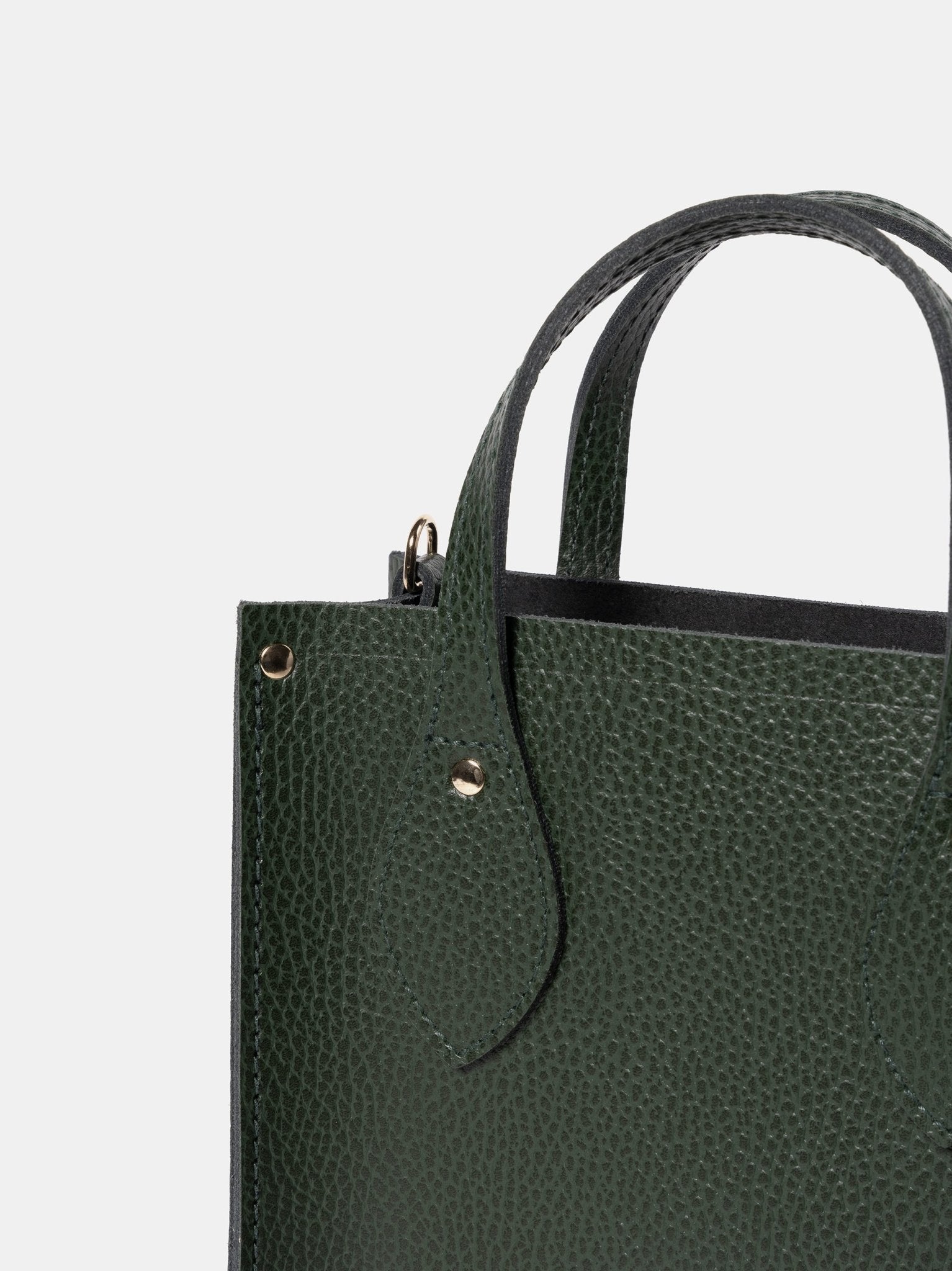 The Mini Tote - Racing Green Celtic Grain - Cambridge Satchel