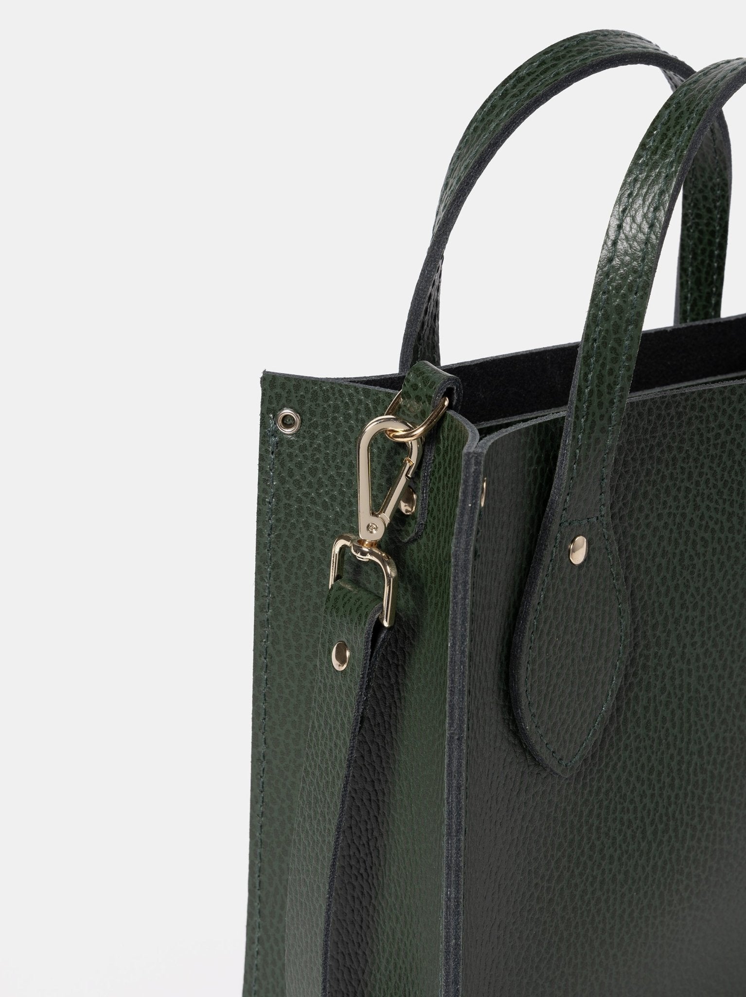 The Mini Tote - Racing Green Celtic Grain - Cambridge Satchel