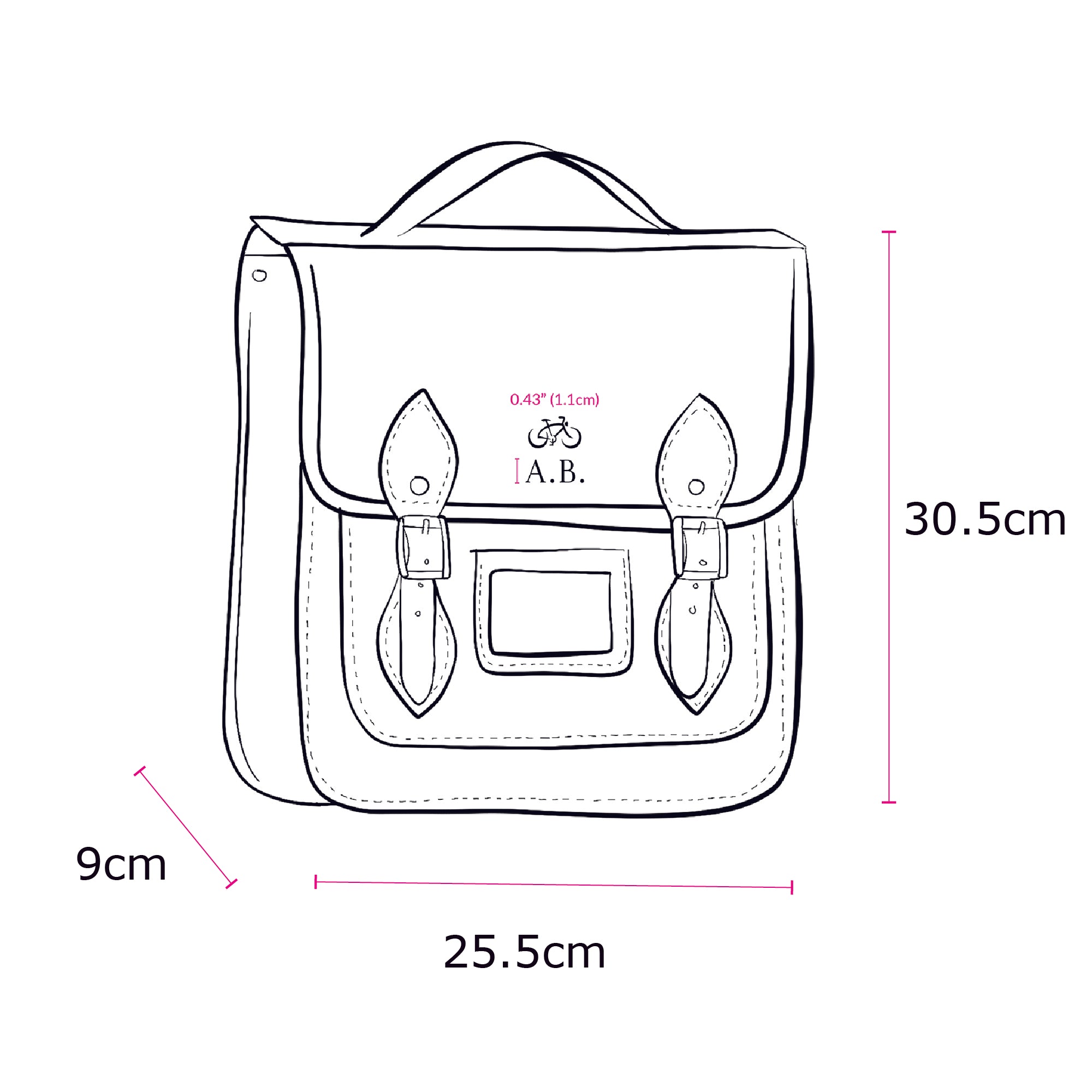 The Small Portrait Backpack -  Oxblood