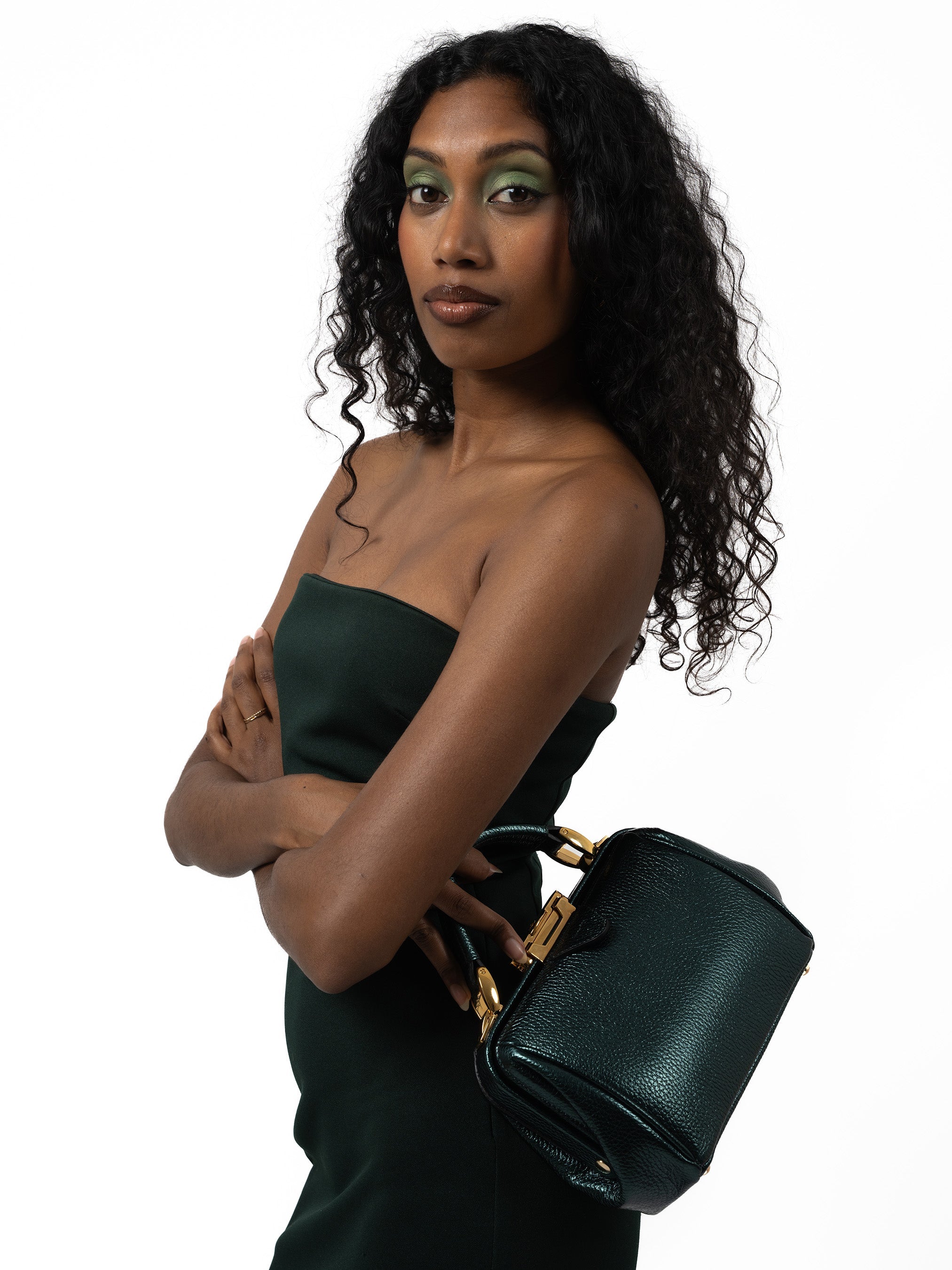 The Mini Sophie - Metallic Emerald