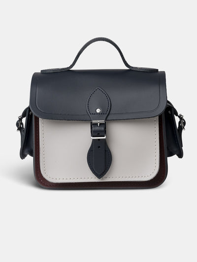 The Traveller - Clay, Oxblood & Navy - Cambridge Satchel