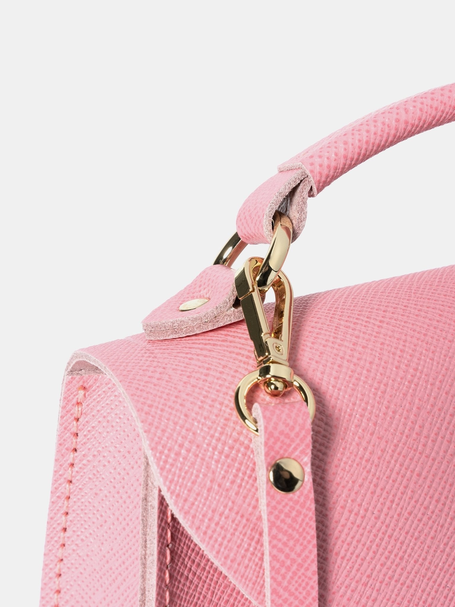 The Mini Poppy - Salmon Pink Saffiano - The Cambridge Satchel Company EU Store