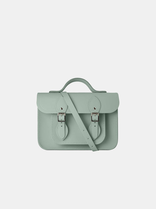 11 Inch Magnetic Batchel in Leather - Sabi Green - The Cambridge Satchel Company UK Store