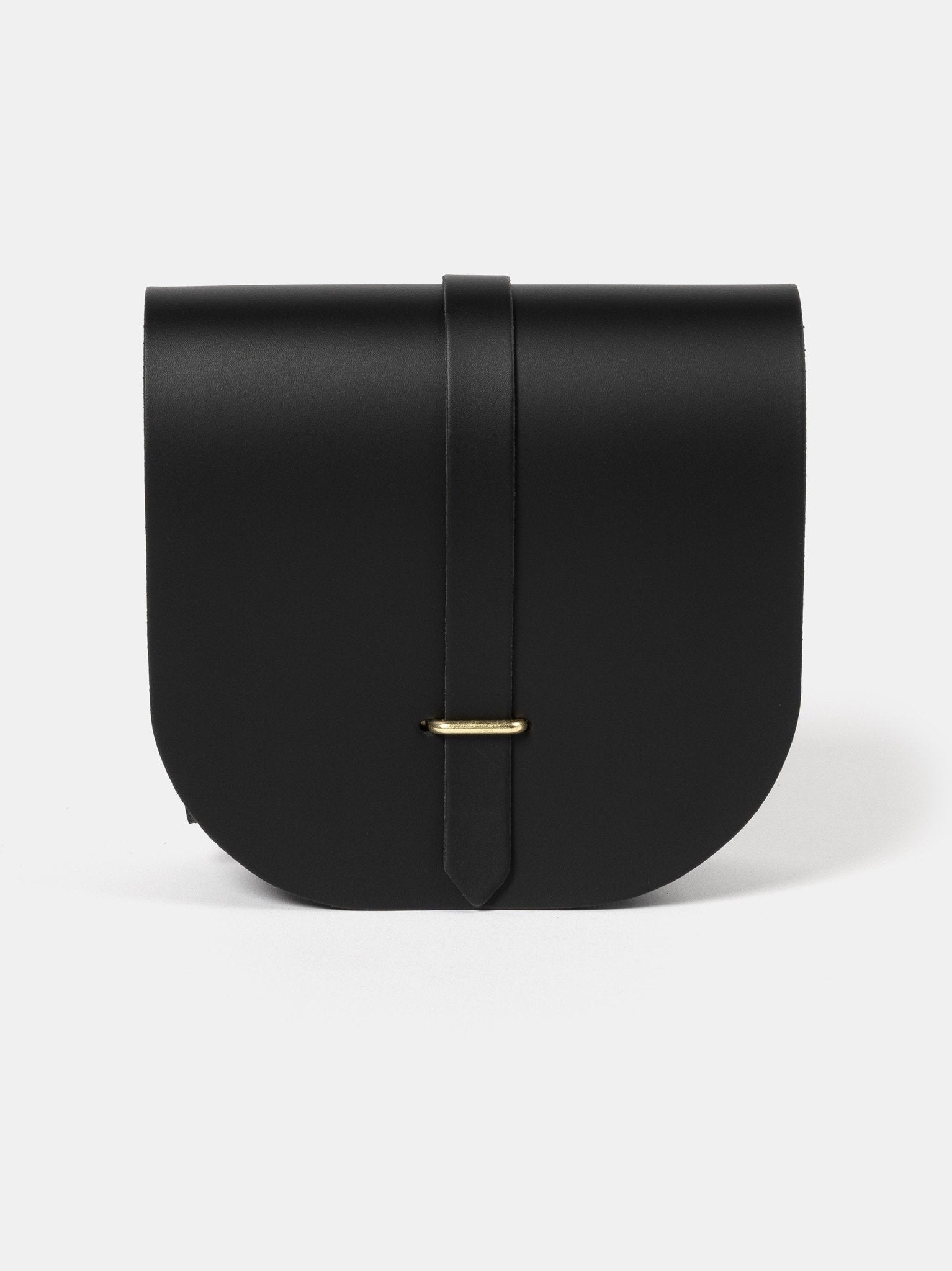 The Saddle Bag - Black & Gold - Cambridge Satchel