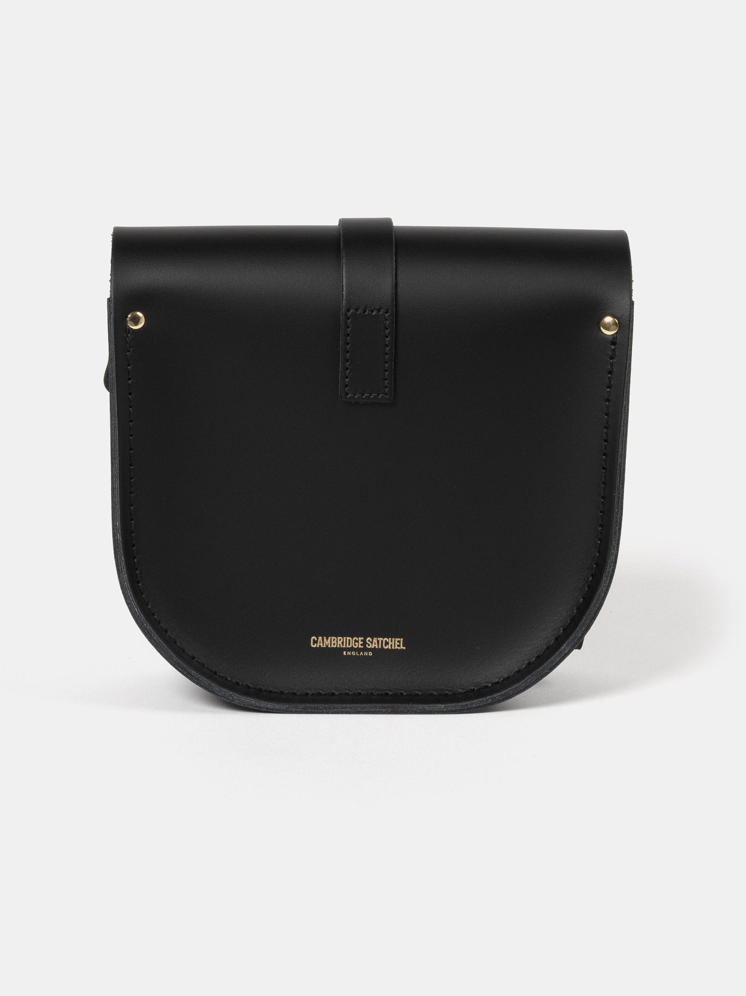 The Saddle Bag - Black & Gold - Cambridge Satchel