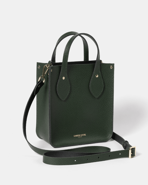 The Mini Tote - Racing Green Celtic Grain - Cambridge Satchel