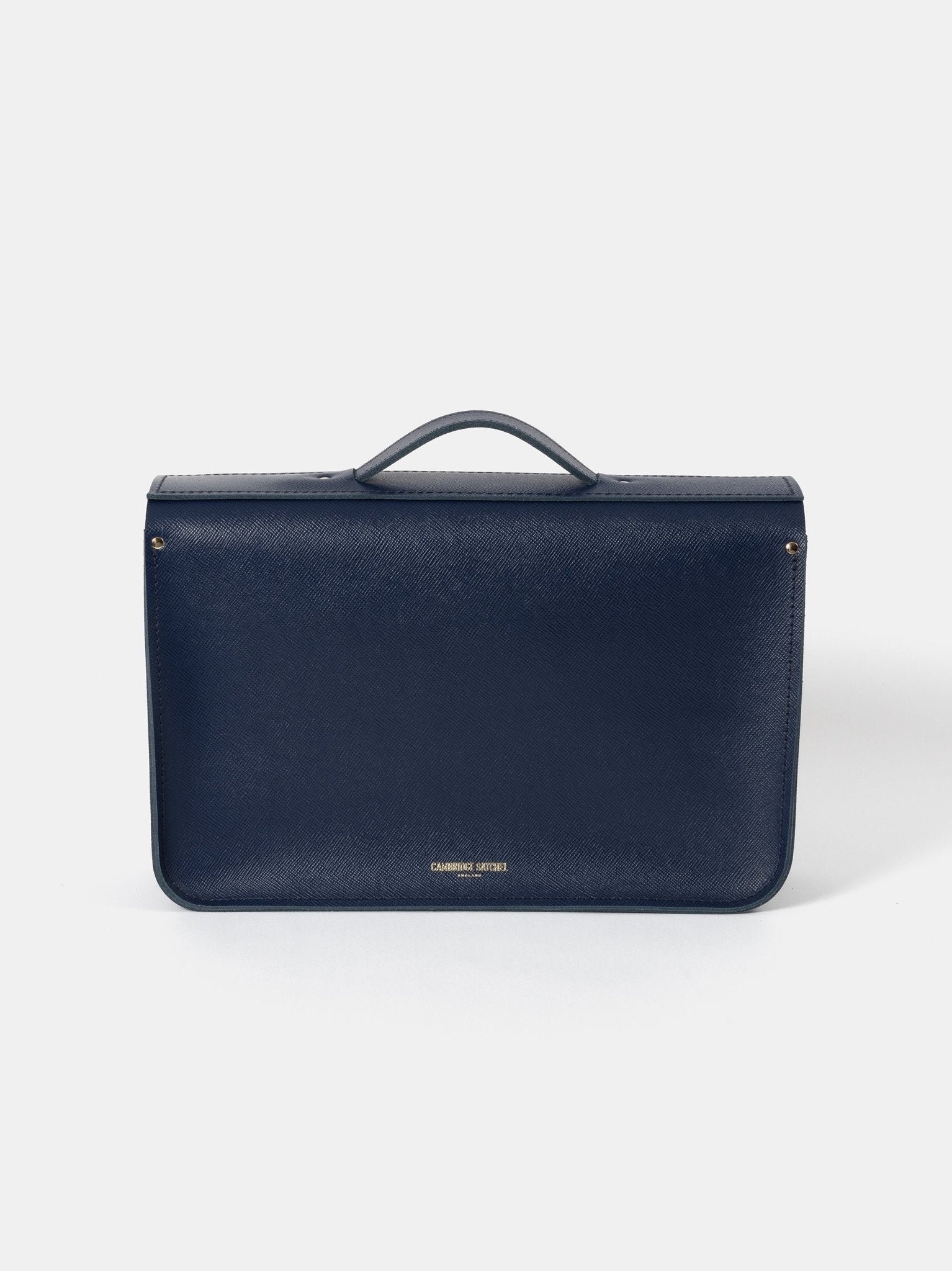 The 15 Inch Batchel - Blueberry Saffiano - Cambridge Satchel