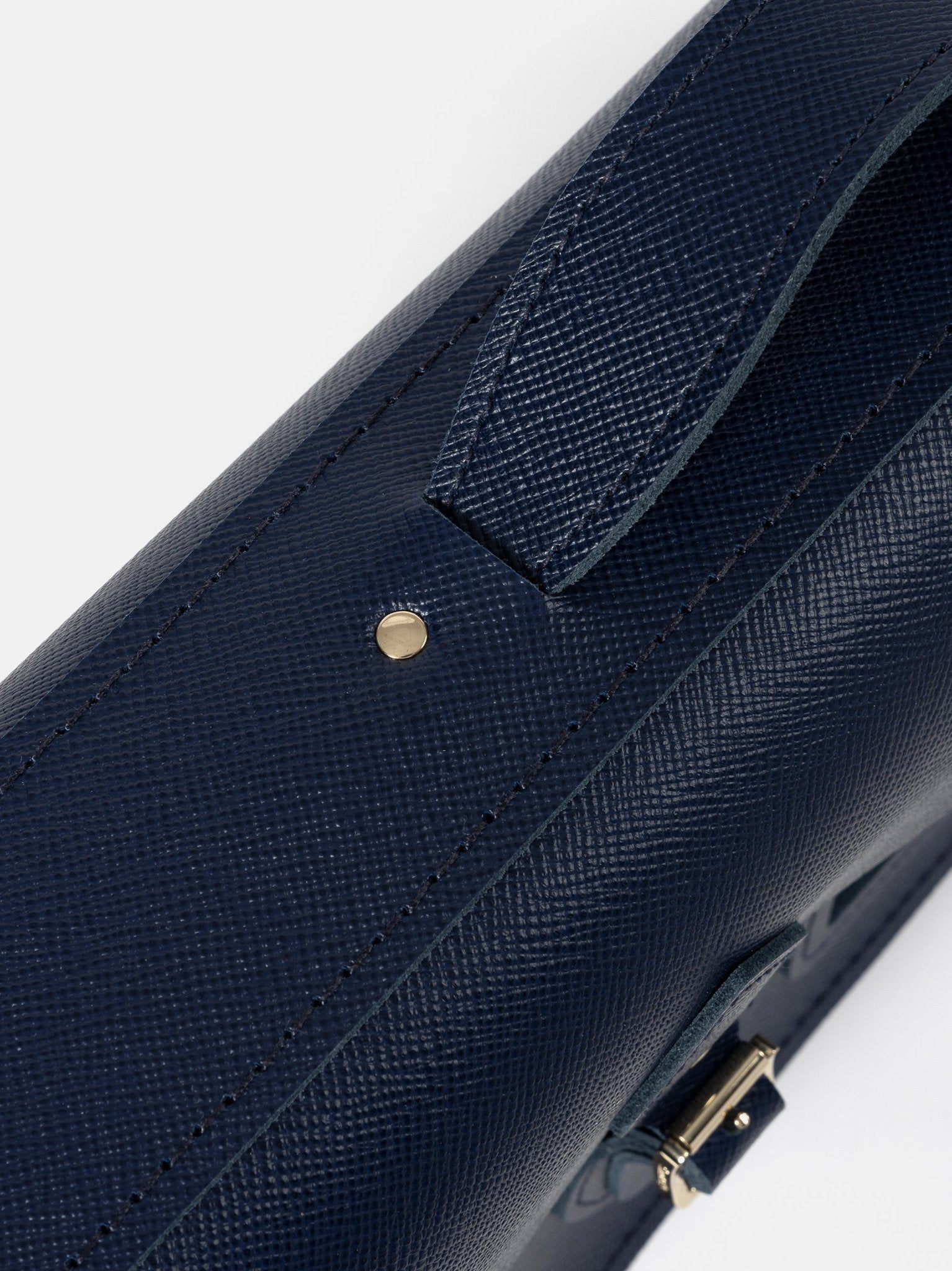 The 15 Inch Batchel - Blueberry Saffiano - Cambridge Satchel