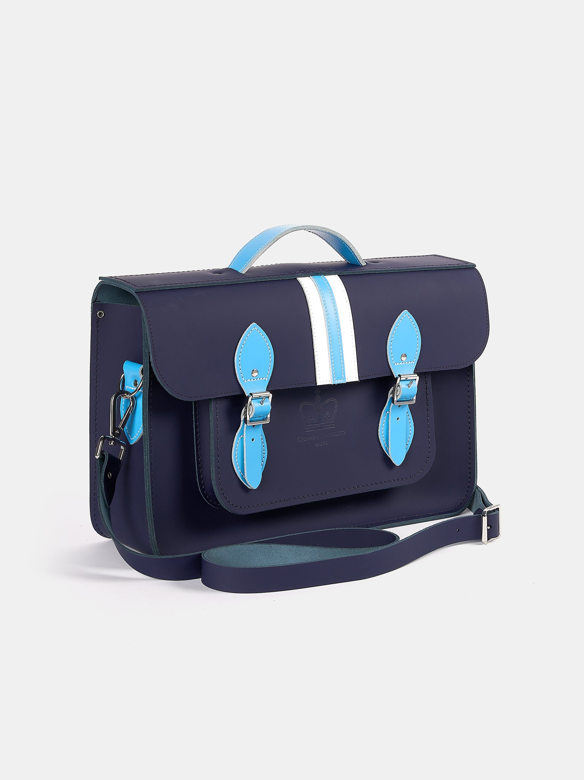 The 15 Inch Batchel - Midnight with Columbia Stripe