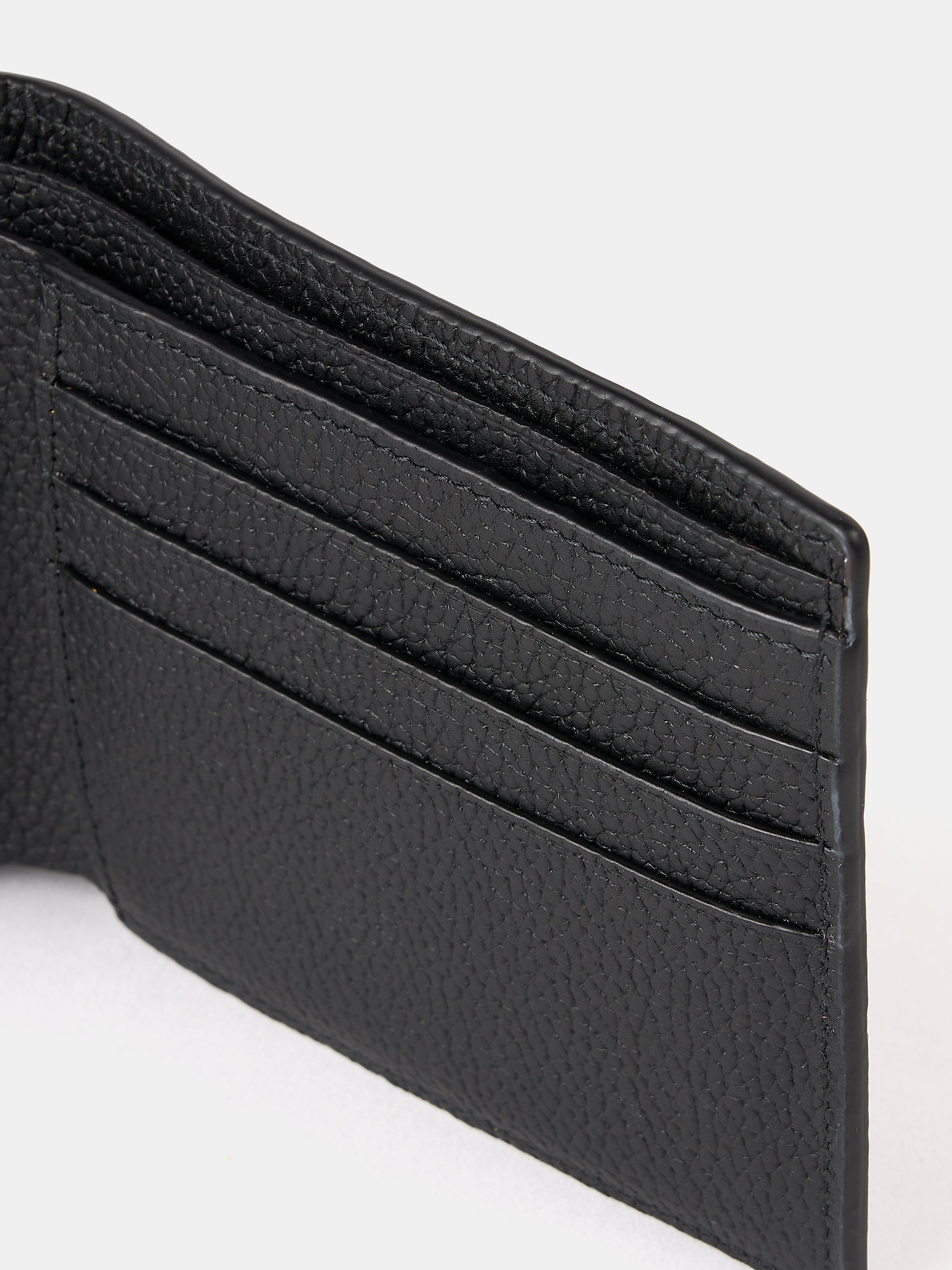 The Billfold Wallet - Black Madras Grain