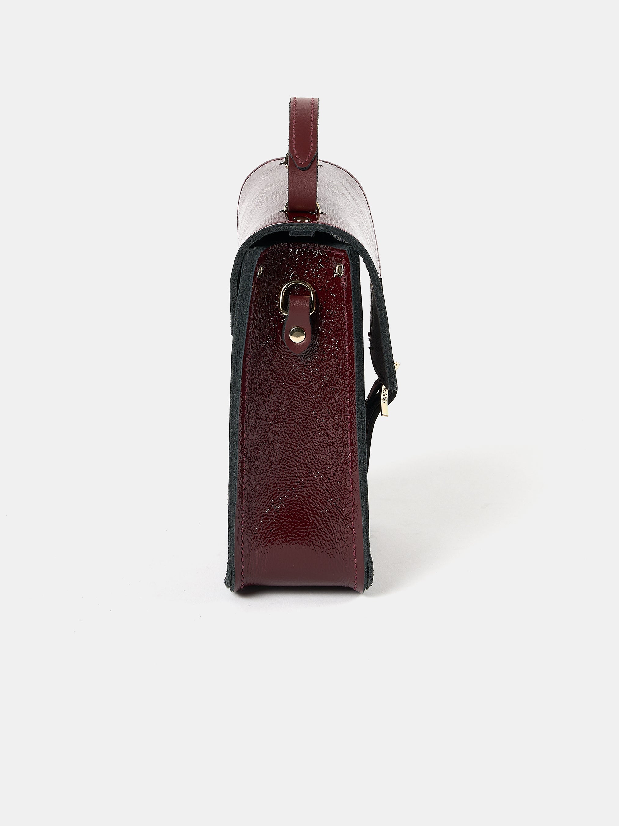 The Mini Binocular Bag - Oxblood Patent