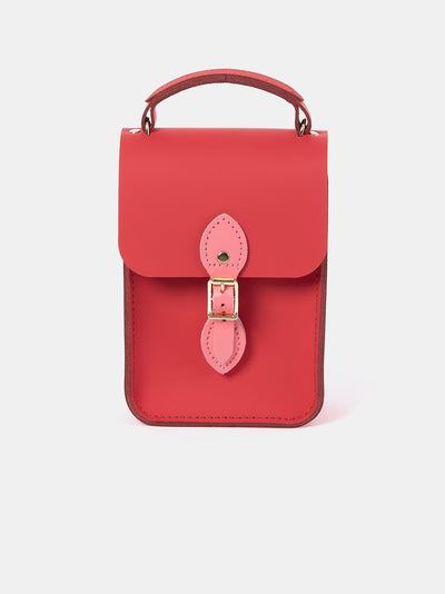The Mini Binocular Bag - Rouge & Strawberry Pink