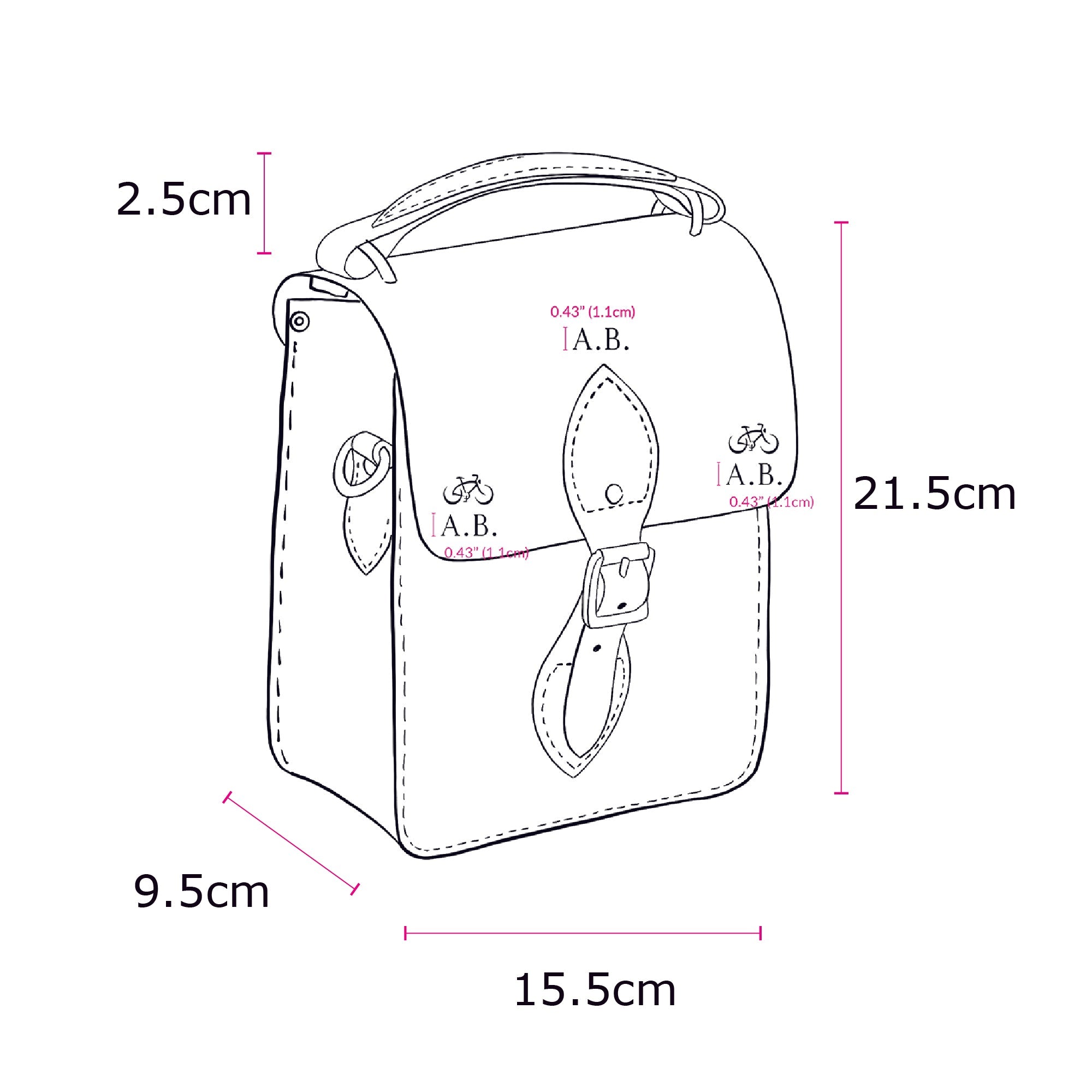 The Binocular Bag - Rambling Rose Celtic Grain