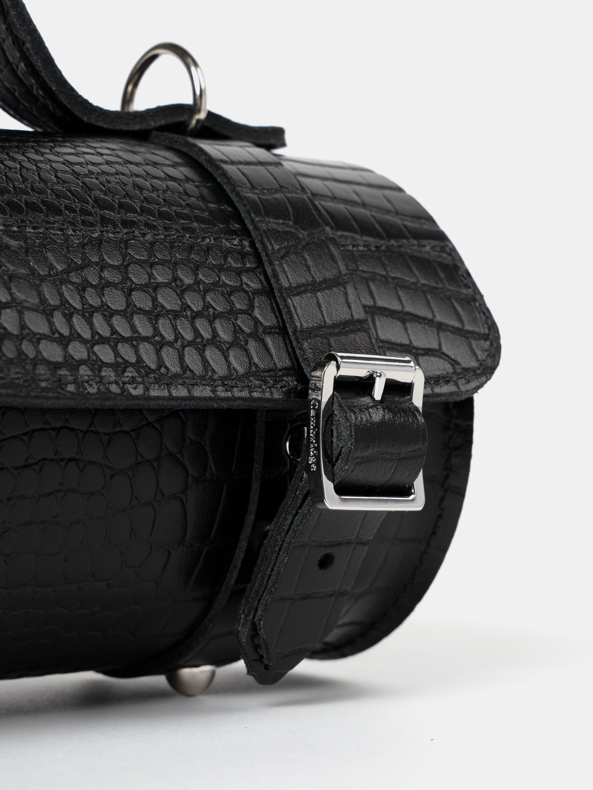 The Mini Bowls Bag - Black Croc