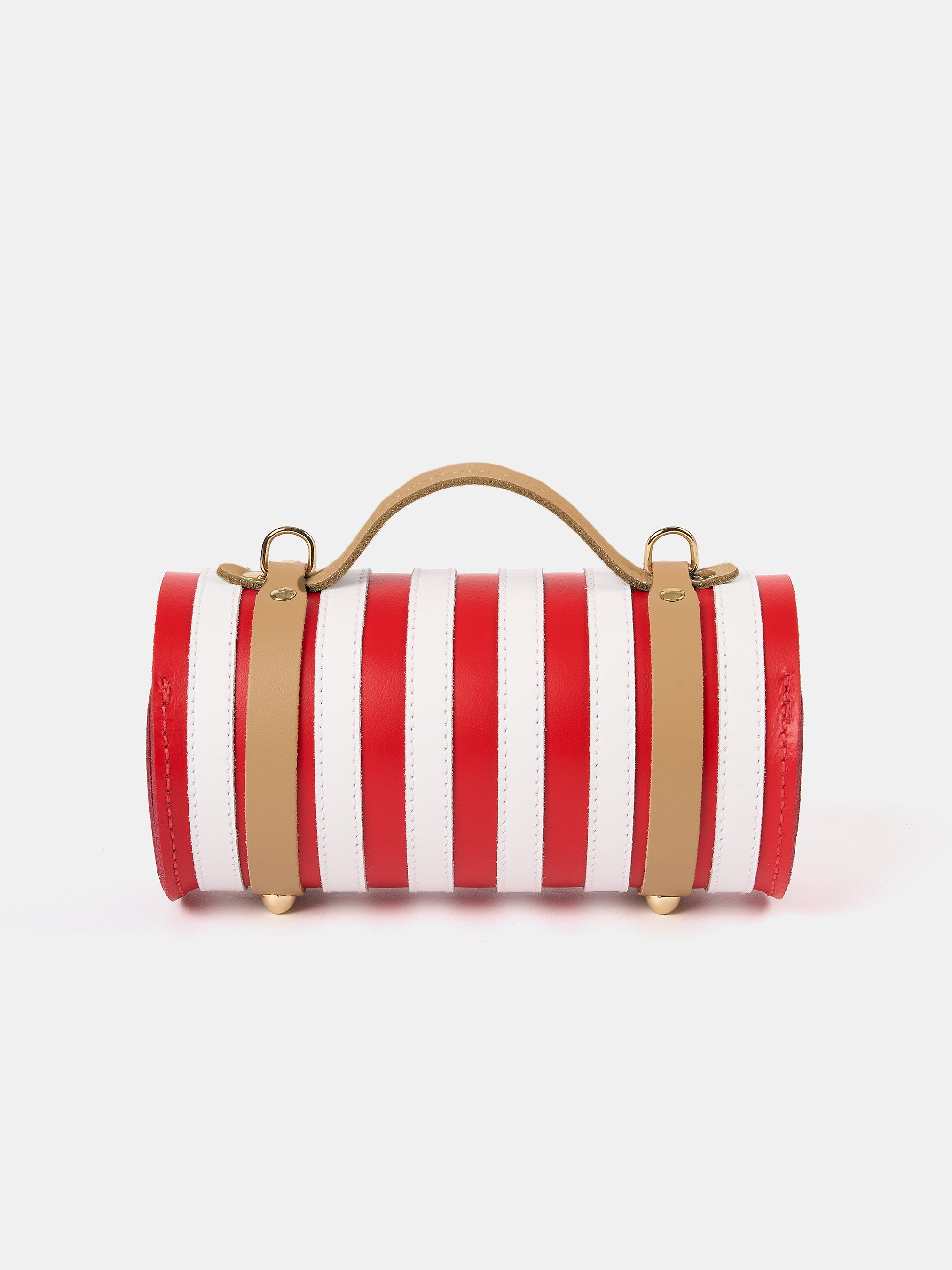 The Micro-Wide Bowls Bag - Bright Red, Brilliant White & Iced Coffee