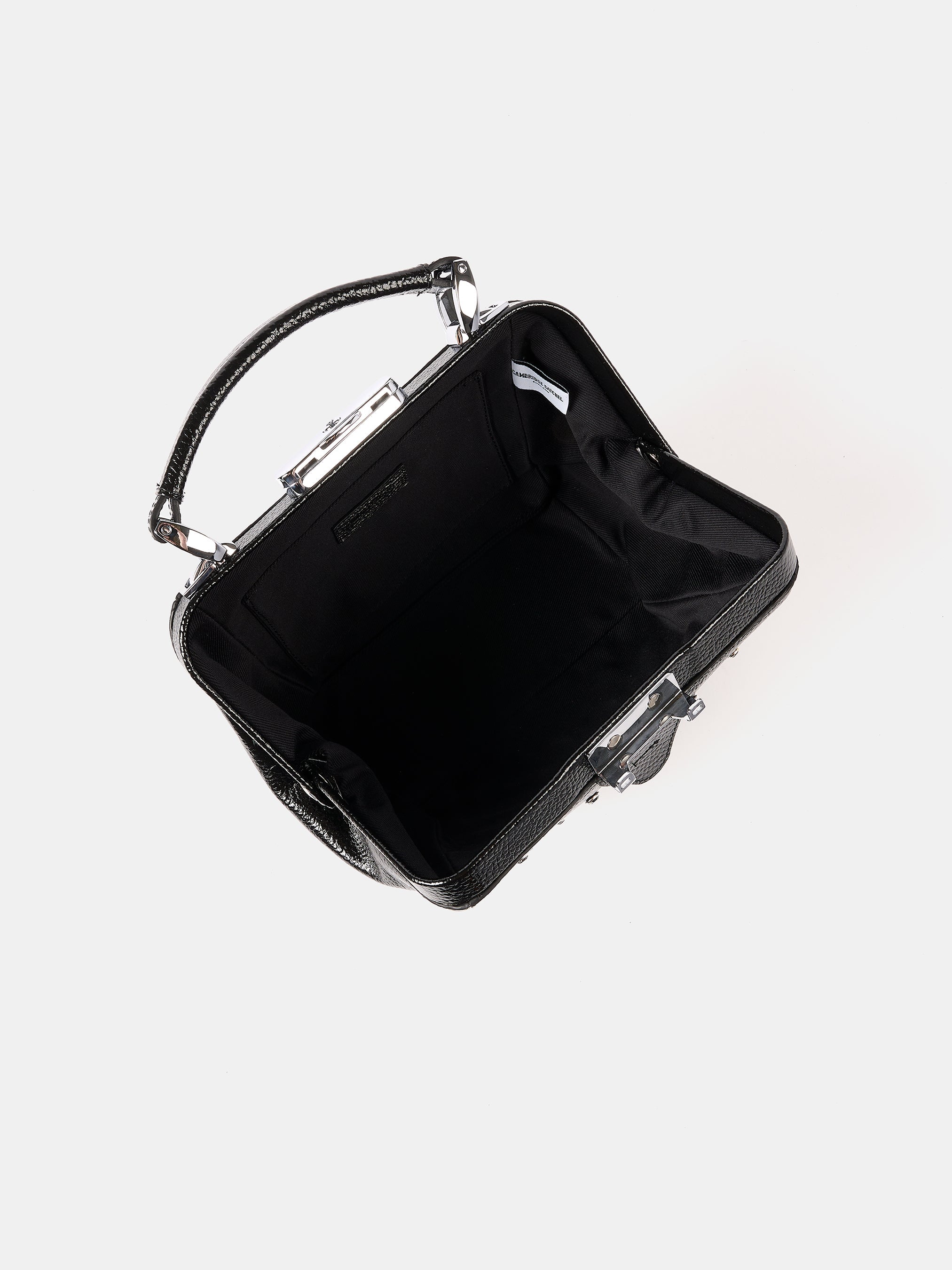 The Mini Sophie - High Shine Black Grain with Swarovski® Crystals