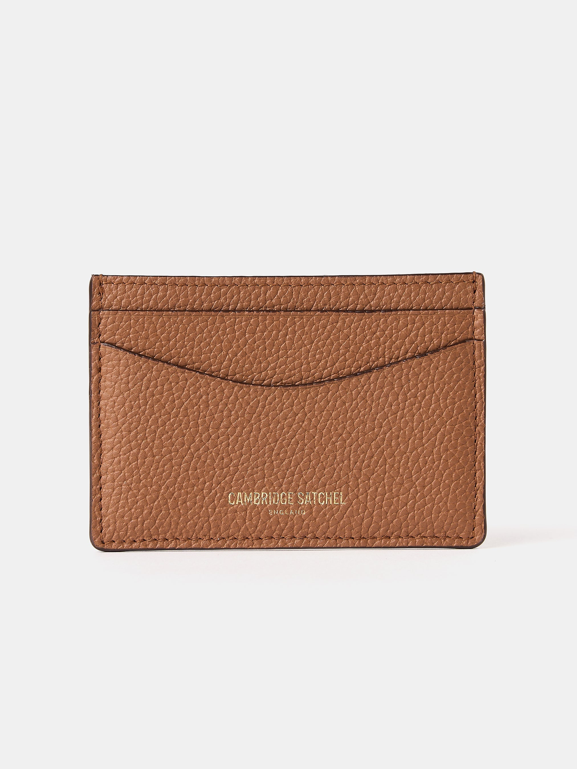 The Card Case - Tan & Clay Madras Grain