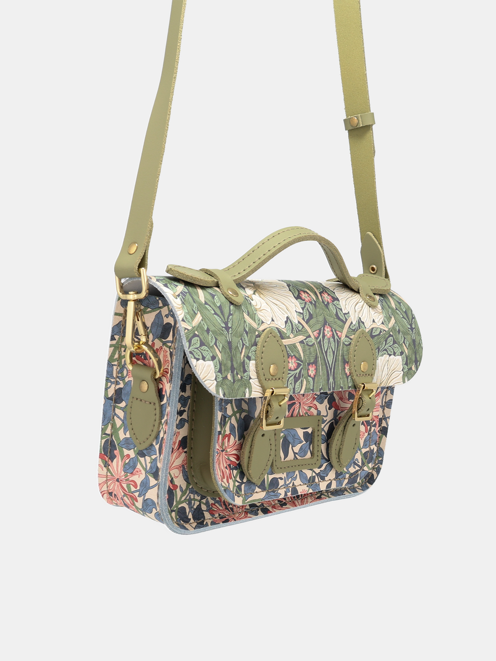 The Mini - Honeysuckle Print & Sage Green