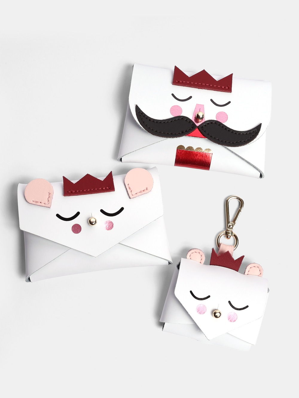 The Nutcracker Purse - White, Black & Red