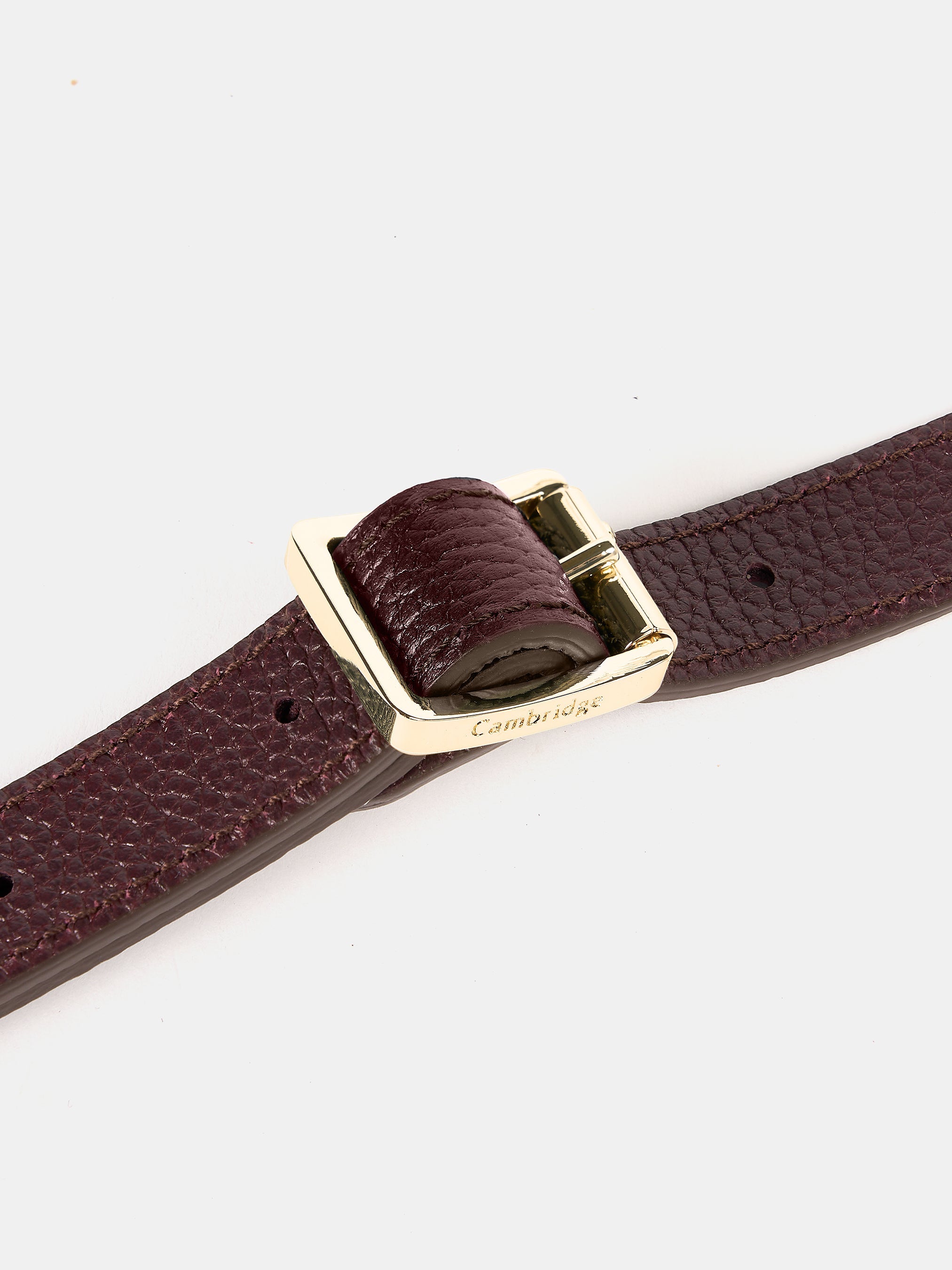 The Crossbody Strap - Bordeaux Calf Grain