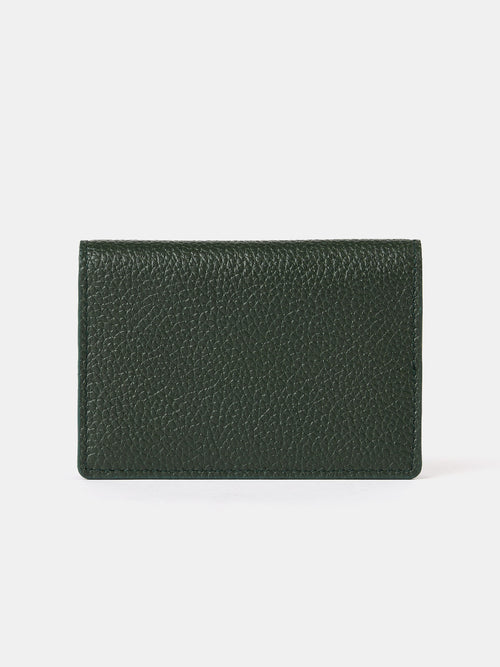 The Double Credit Card Holder - Ivy with Tartan Madras Grain