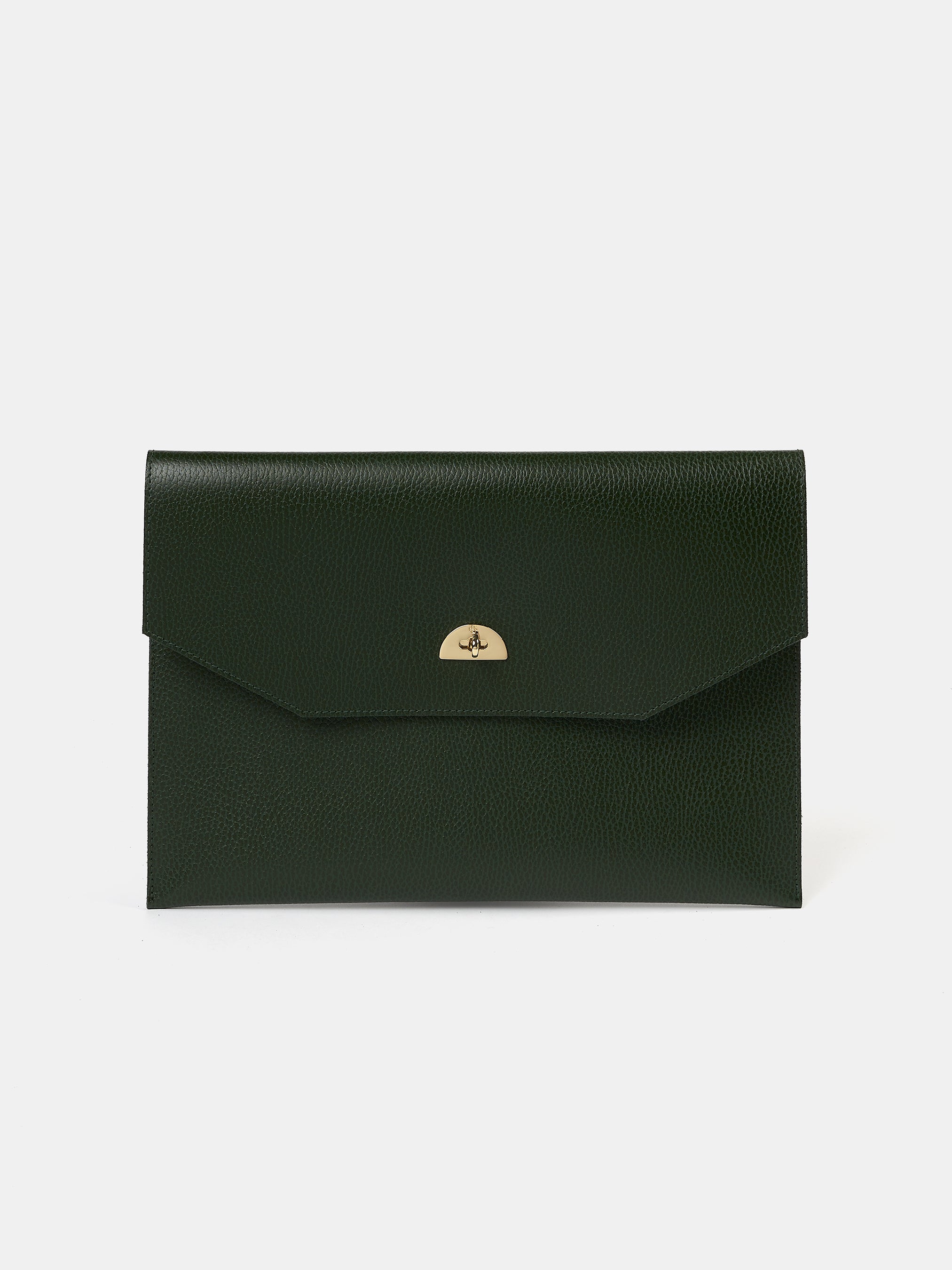 The Leather Case - Racing Green Celtic Grain