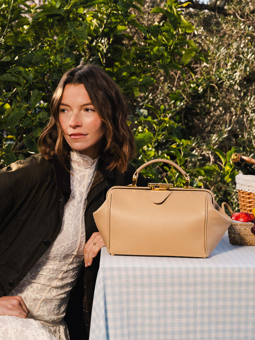 The Sophie - Latte Calf Grain