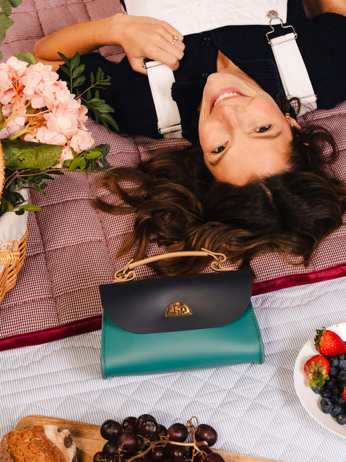 The Mini Daisy - North Sea, Navy & Iced Coffee