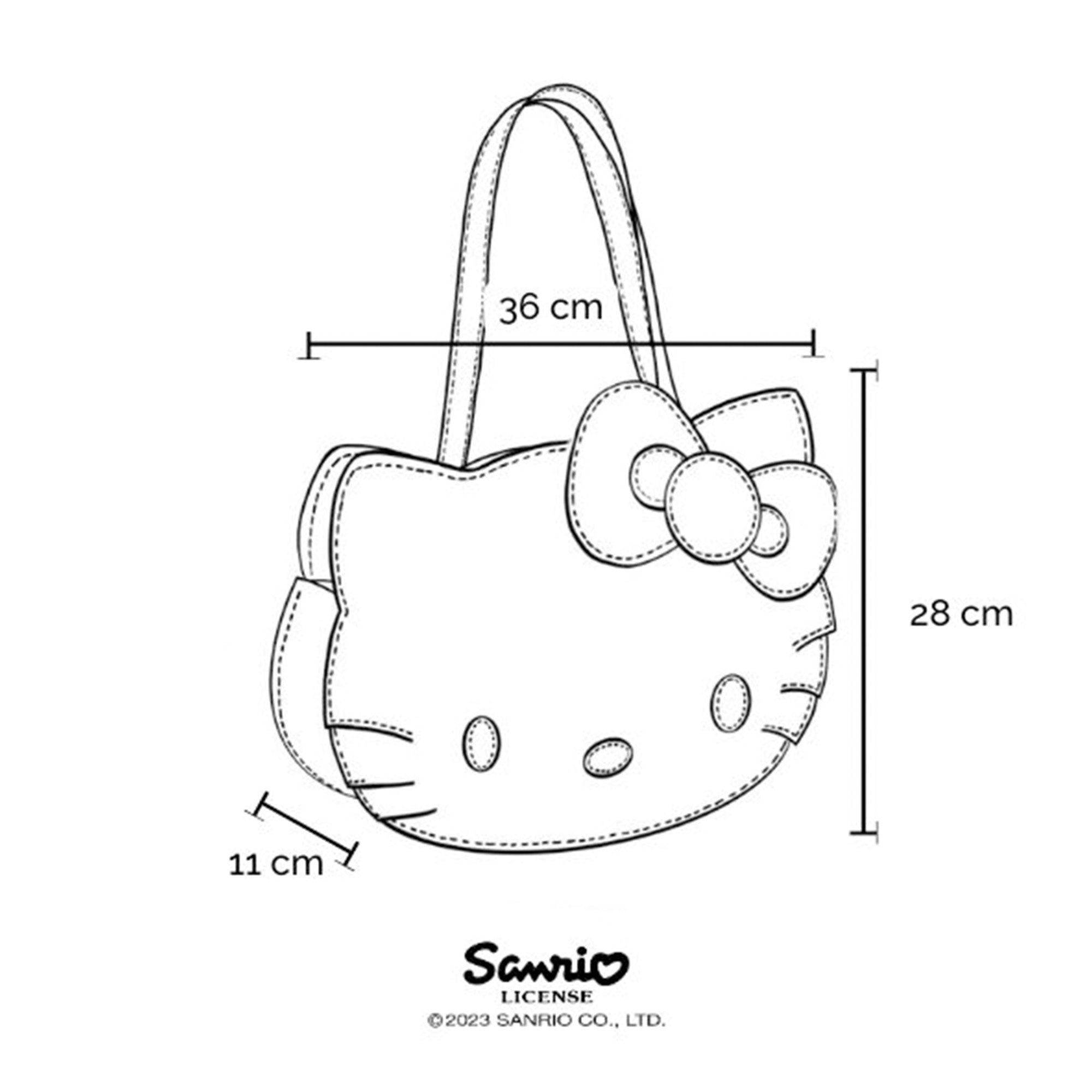 The Hello Kitty Face Tote - Brilliant White