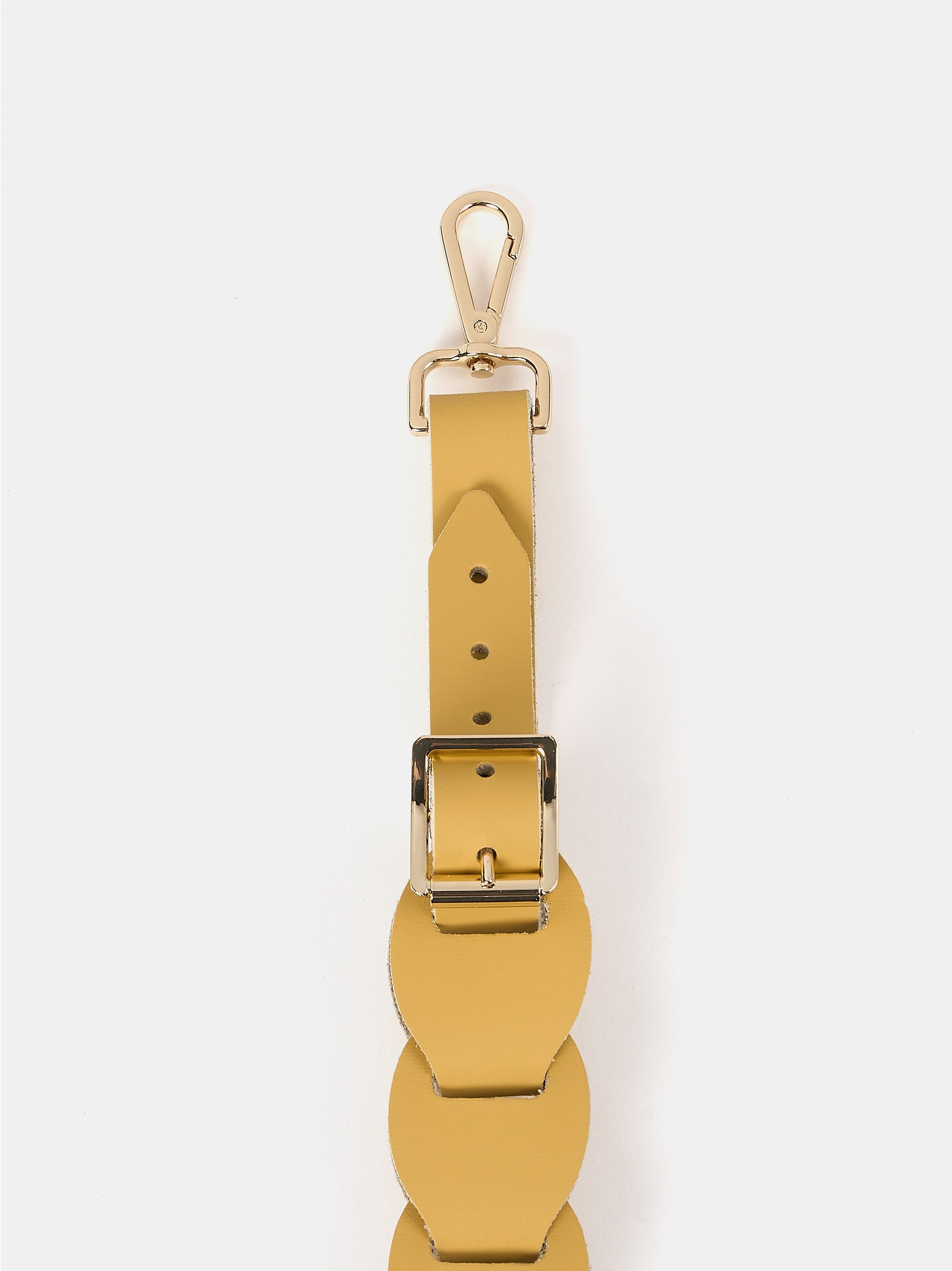 The Link Strap - Indian Yellow Matte & Pale Gold Hardware