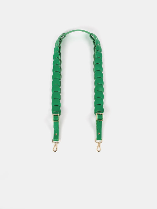 The Link Strap - Apple Green & Pale Gold Hardware