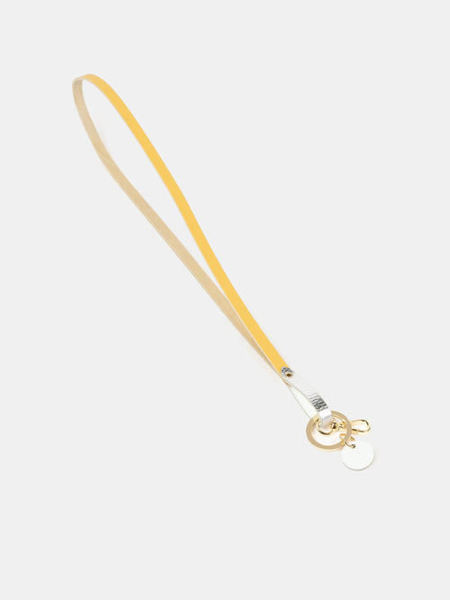 The Lanyard - Indian Yellow & Silver Foil