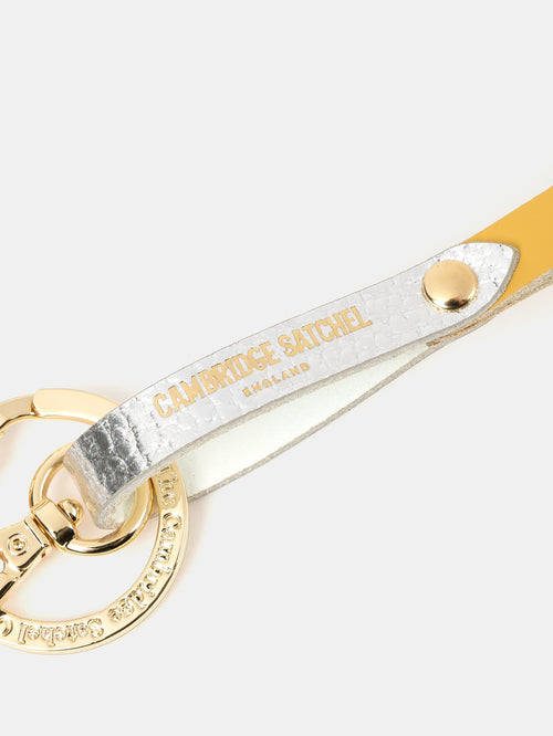 The Lanyard - Indian Yellow & Silver Foil