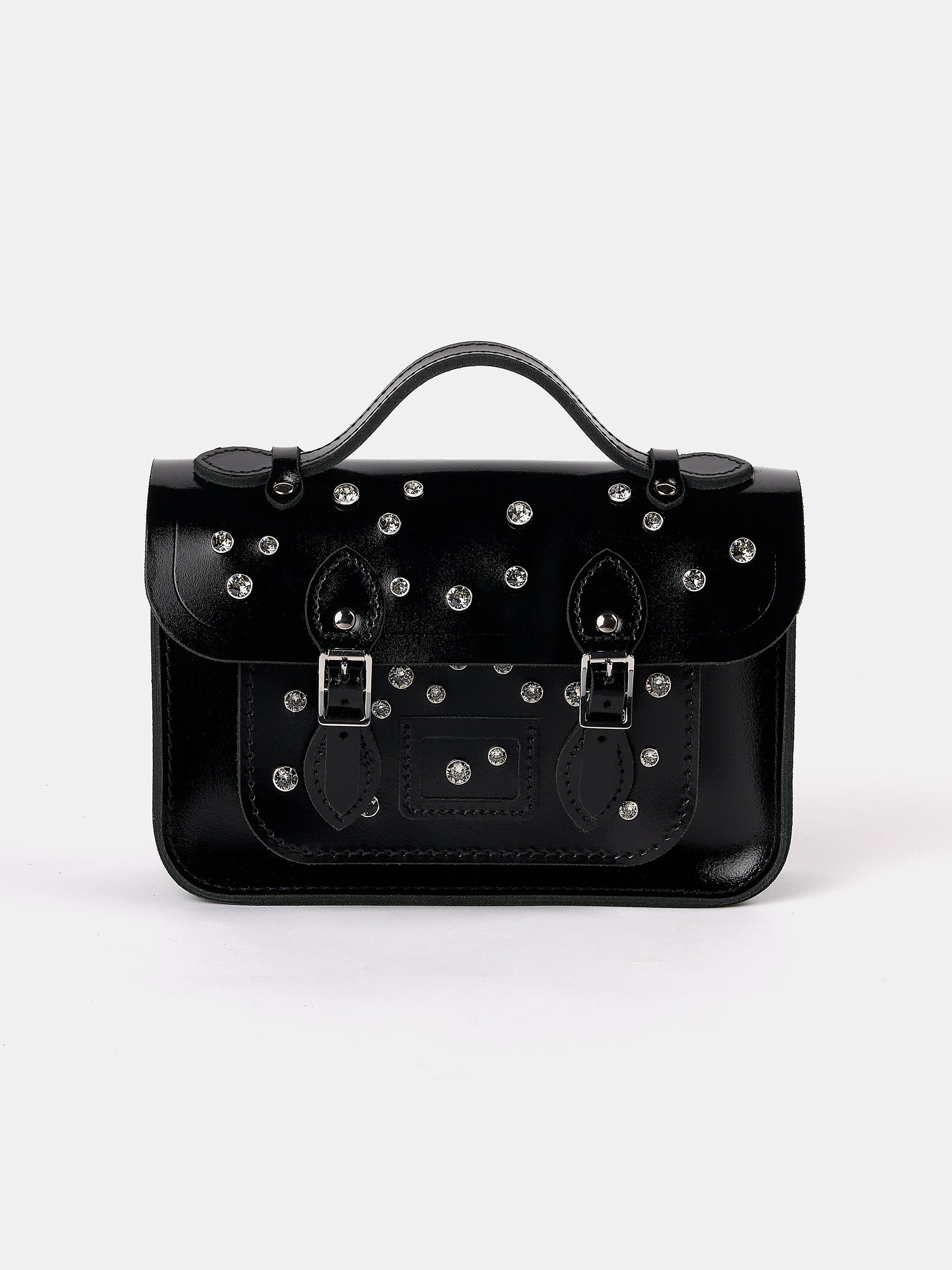 The Mini - High Shine Black with Swarovski® Crystals