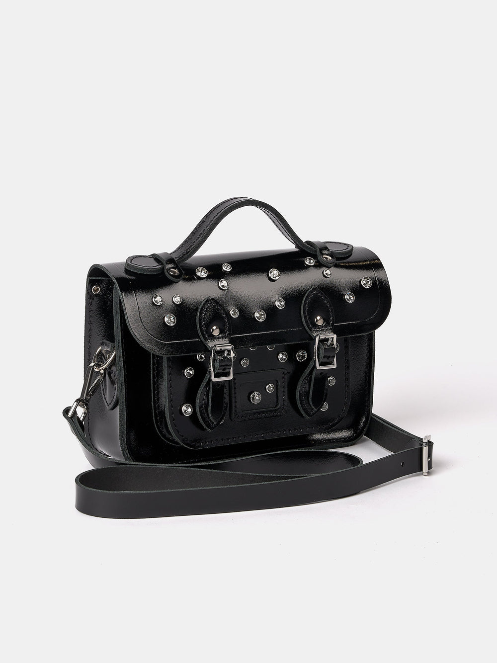 The Mini - High Shine Black with Swarovski® Crystals