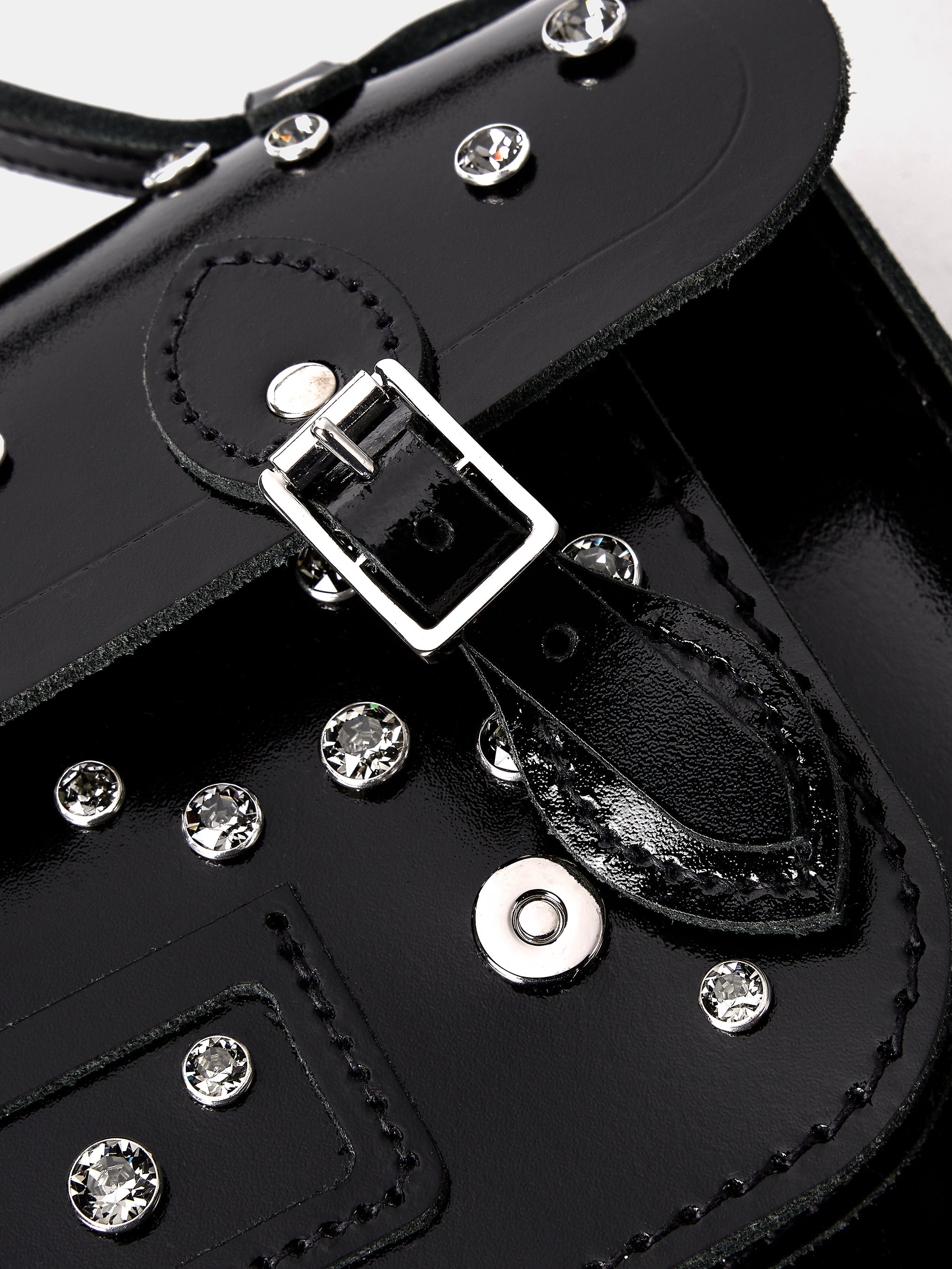 The Mini - High Shine Black with Swarovski® Crystals