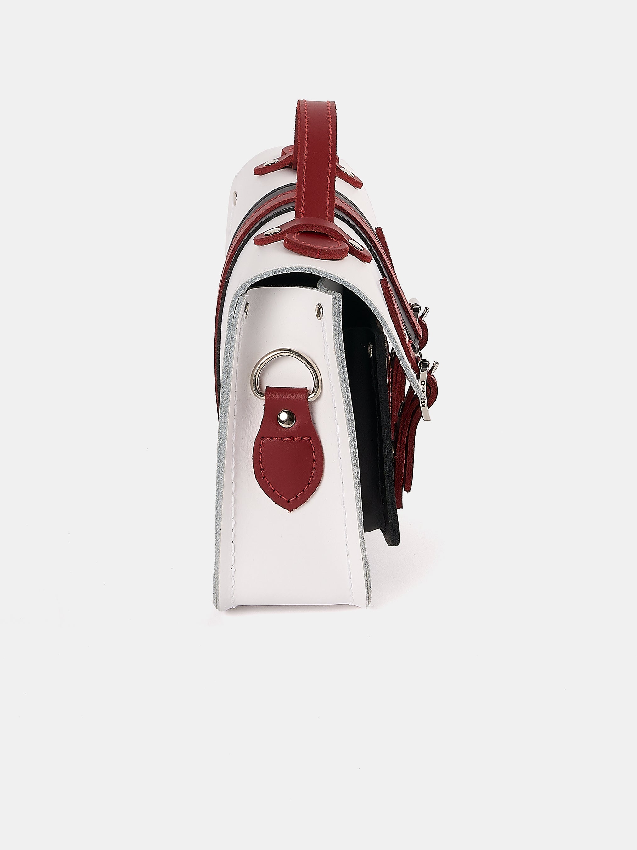 The Mini - White with Harvard Stripe