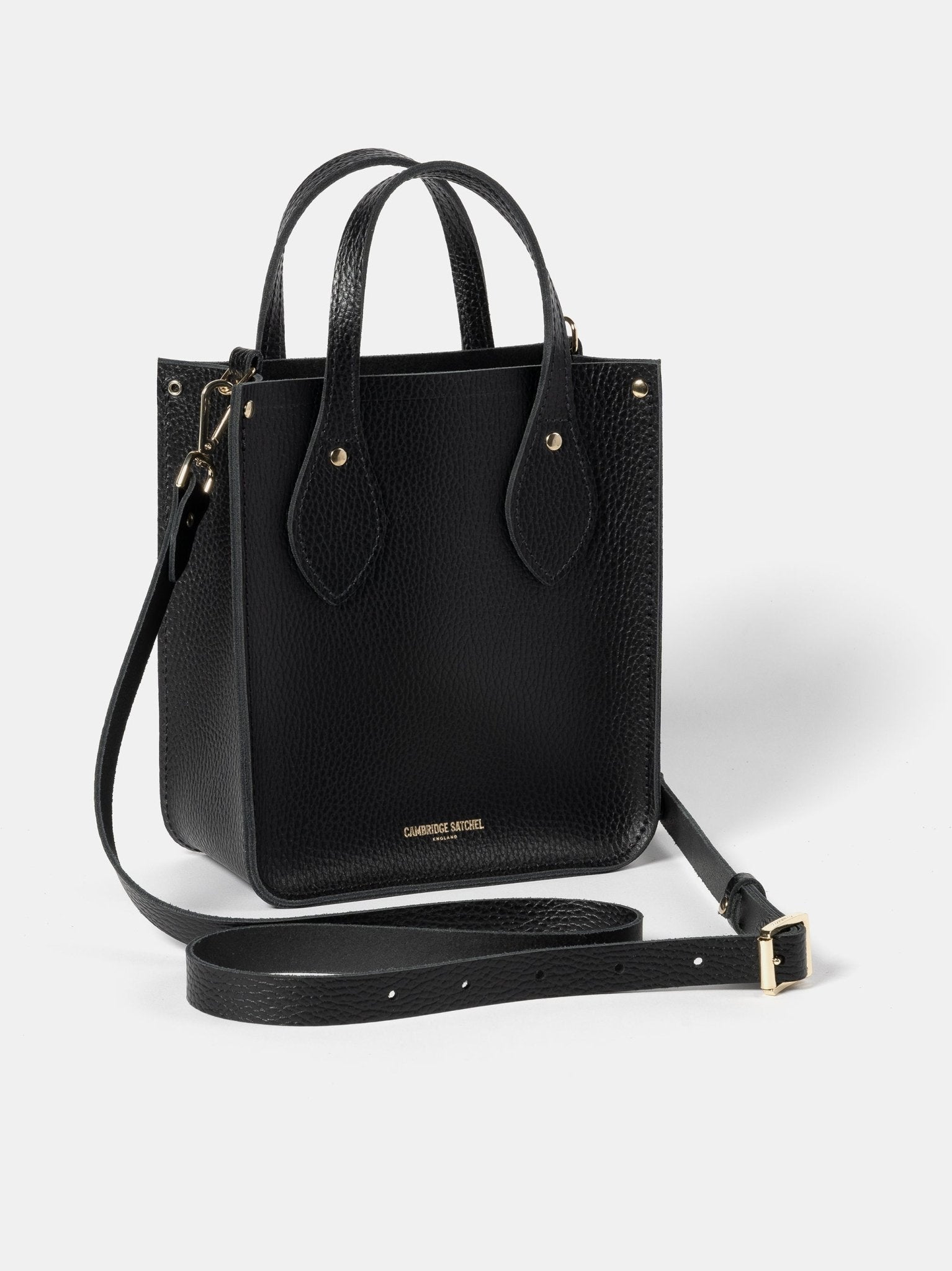 The Mini Tote - Black Celtic Grain - Cambridge Satchel