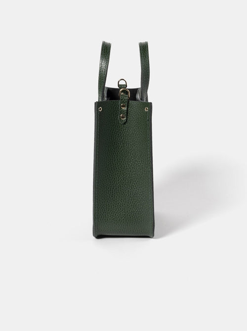 The Mini Tote - Racing Green Celtic Grain - Cambridge Satchel