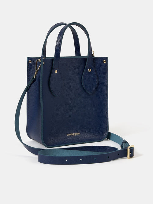 The Mini Tote - Blueberry Saffiano - Cambridge Satchel