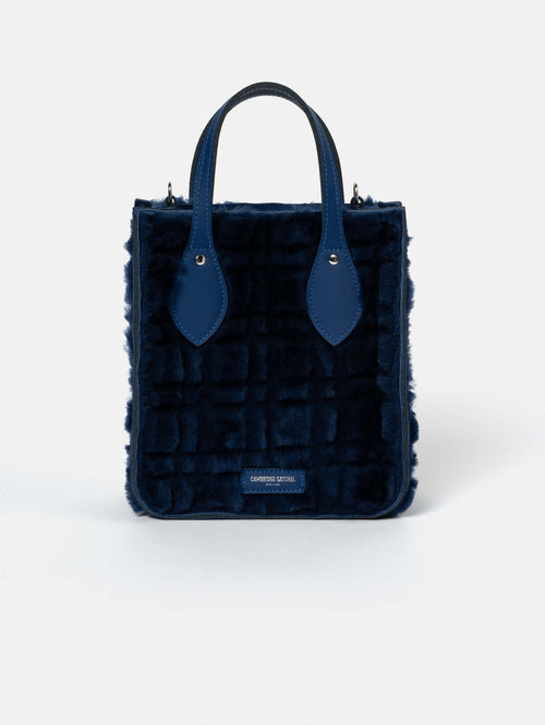 The Mini Tote - Electric Blue Merino