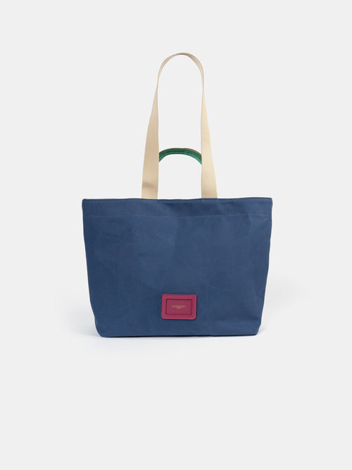 The Oversized Canvas Tote - Navy