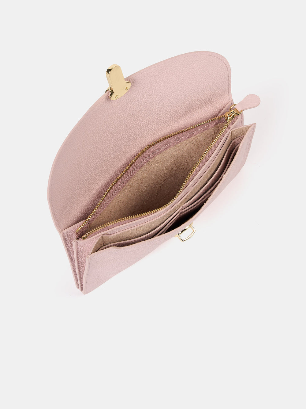 The Large Push Lock Purse - Strawberry Ice Cream