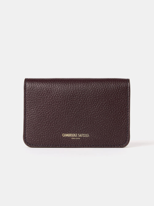 The Small Push Lock Purse - Bordeaux, Midnight & Clay Madras Grain