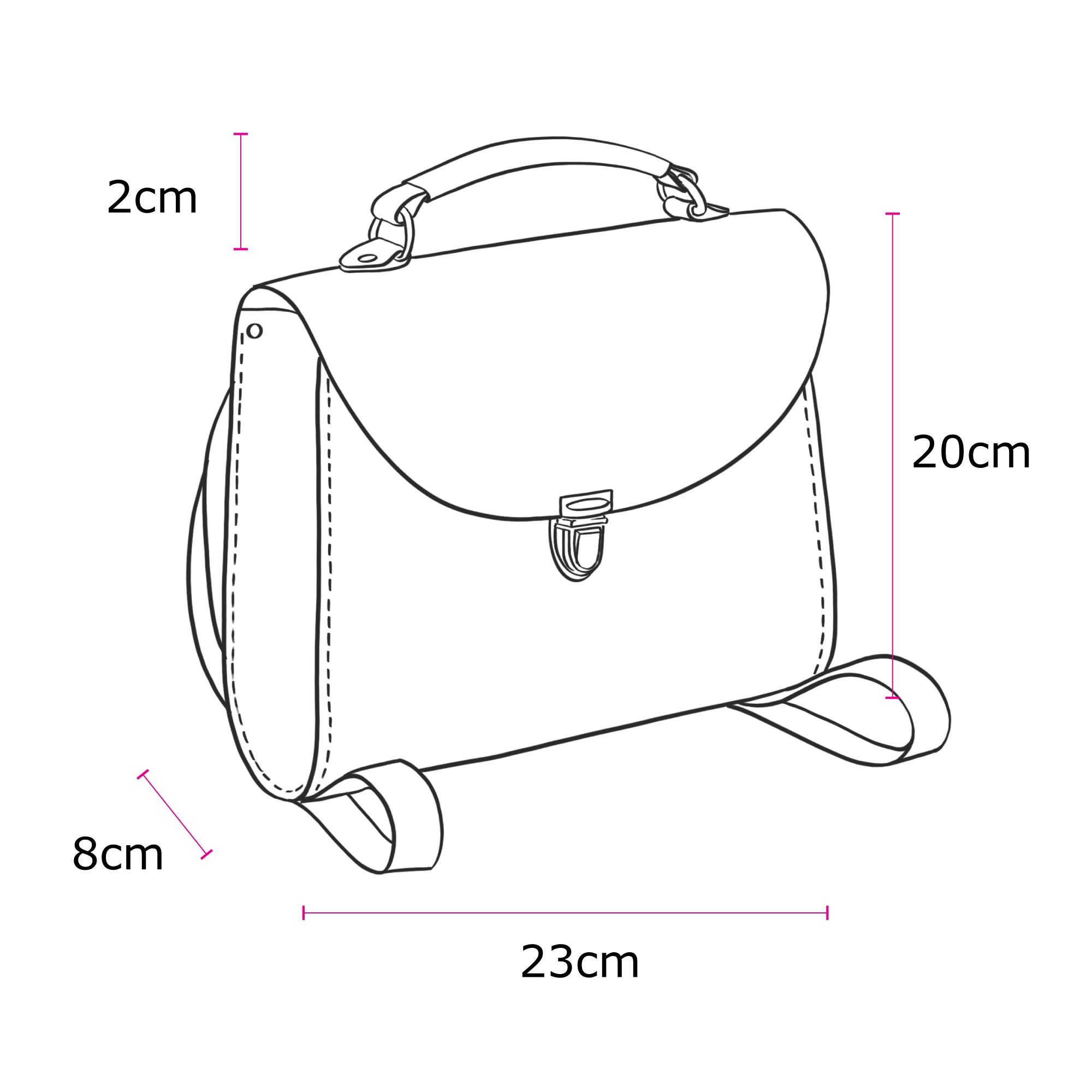 The Hello Kitty Poppy Leather Backpack in Red | Cambridge
