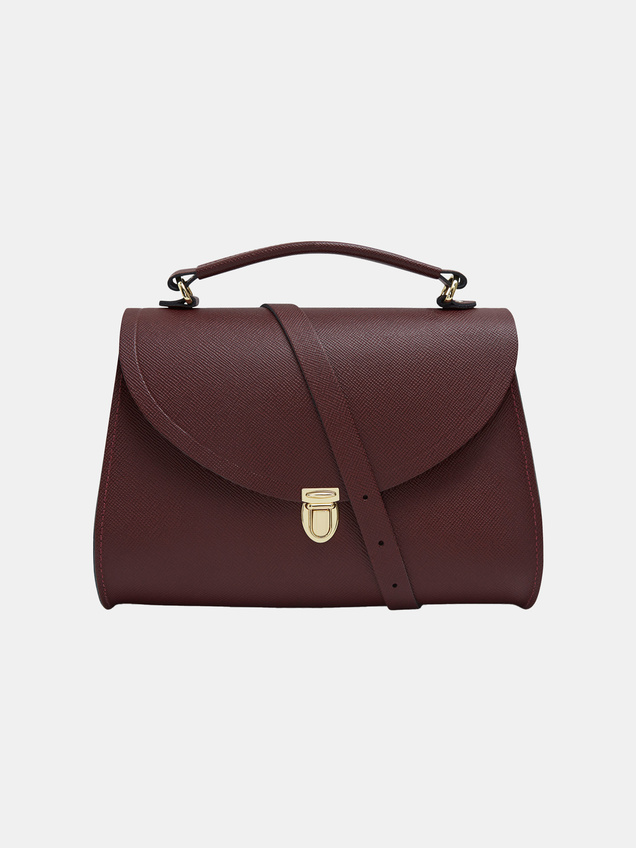 The Poppy - Oxblood Saffiano