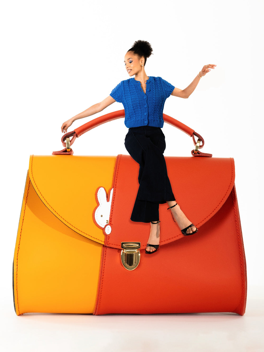 The Hiding Miffy Poppy - Carrot Orange, Windsor Tan & Brilliant White