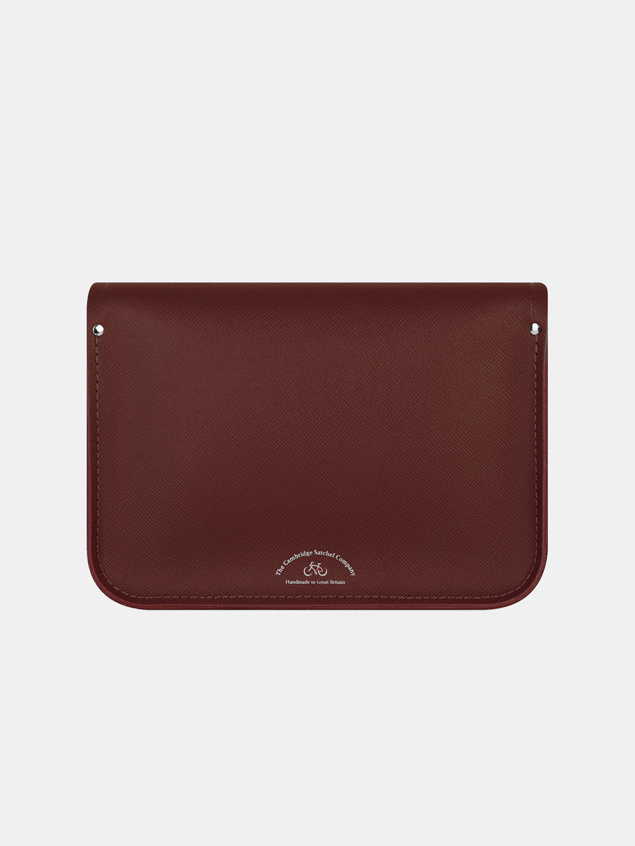 The 11 Inch Satchel - Oxblood Saffiano